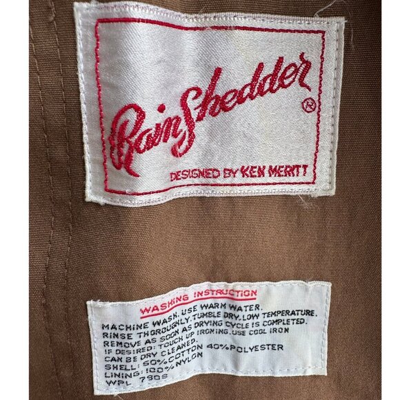 Rain Shedder Vintage Trench Coat w/ Wool Liner - Picture 4 of 13